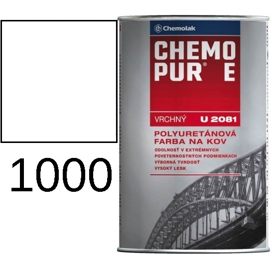 U 2081 CHEMOPUR E - 1000 vrchný 0,8L RAL 9003 - Kliknutím na obrázok zatvoriť