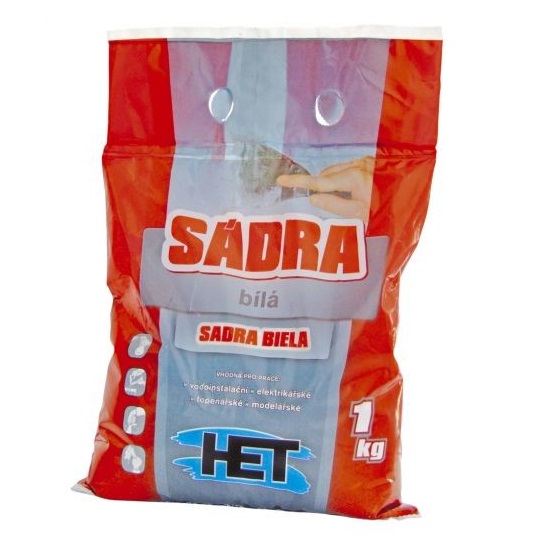 Sádra biela 1kg Het