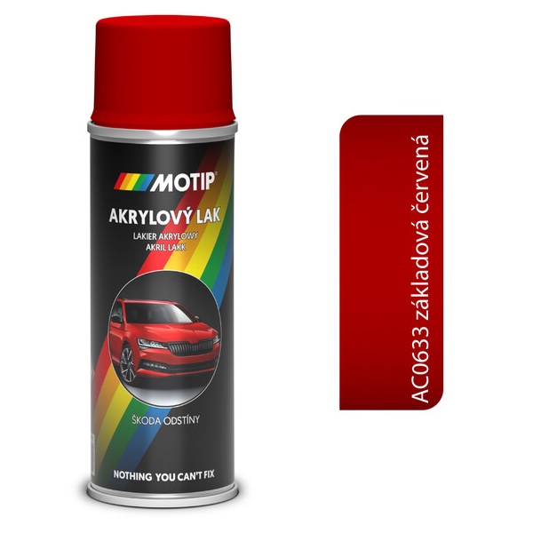 Akrylový základ červený 200ml MOTIP