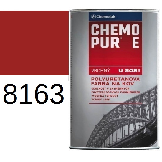 U 2081 CHEMOPUR E - 8163 vrchný 0,8L RAL 3002 U 2081 CHEMOPUR E - 8163 vrchný 0,8L RAL 3002