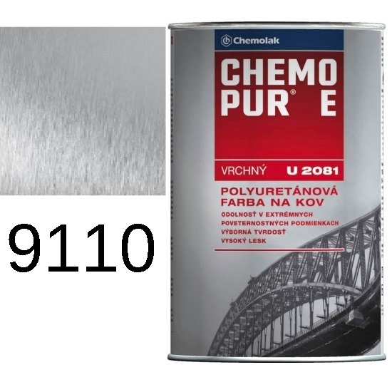 U 2081 CHEMOPUR E - 9110 vrchný 0,8L RAL 9006 U 2081 CHEMOPUR E - 9110 vrchný 0,8L RAL 9006
